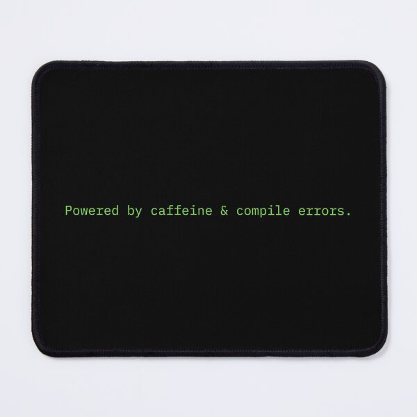 Item preview, Powered by Caffeine & Compile Errors – Funny Programmer Shirt designed and sold by UpTimeTees.