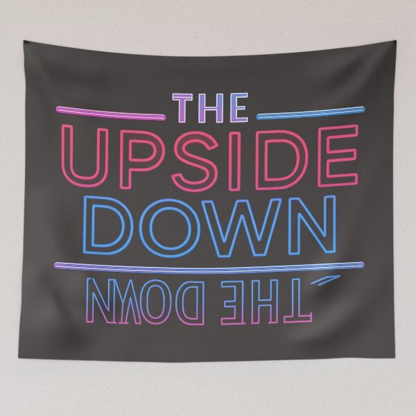 Item preview, The Upside Down — Neon Typography designed and sold by LoomisDreams.