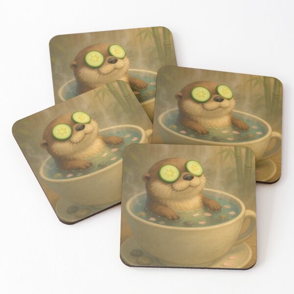 Item preview, Cute Otter in a Teacup  | Kawaii Animal Lover designed and sold by Kayqriel.