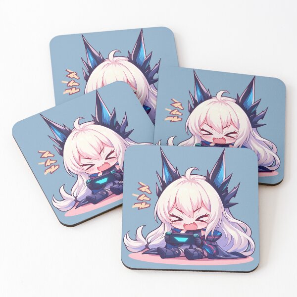 Item preview, Prelude Dawn Skadi Arknights Anime Ice Hair Controller Chibi Cute Gaming designed and sold by earlobejerk.