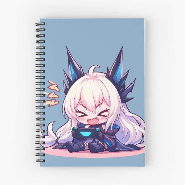 Item preview, Prelude Dawn Skadi Arknights Anime Ice Hair Controller Chibi Cute Gaming designed and sold by earlobejerk.