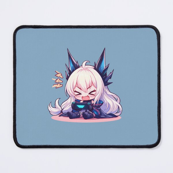 Item preview, Prelude Dawn Skadi Arknights Anime Ice Hair Controller Chibi Cute Gaming designed and sold by earlobejerk.