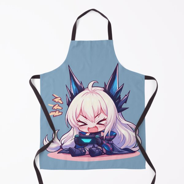 Item preview, Prelude Dawn Skadi Arknights Anime Ice Hair Controller Chibi Cute Gaming designed and sold by earlobejerk.