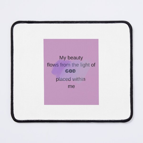 Item preview, My Beauty Flows From Within - Christian Self Worth Affirmation designed and sold by Shyy1000.