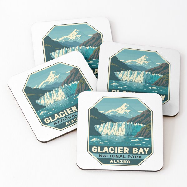 Item preview, Glacier Bay National Park Retro Alaska Sticker designed and sold by Ismeal Von.