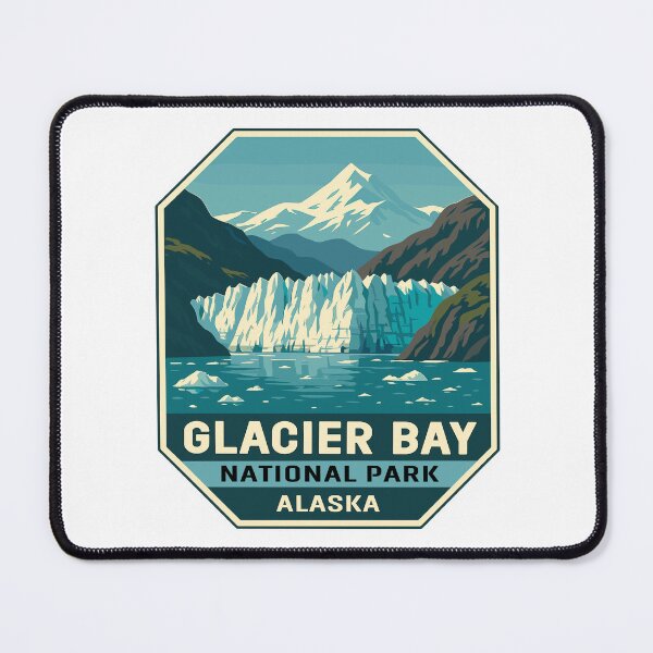 Item preview, Glacier Bay National Park Retro Alaska Sticker designed and sold by Ismeal Von.