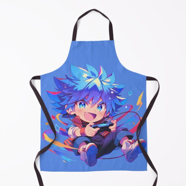 Item preview, Valt Aoi Beyblade Burst Anime Spiky Blue Gaming Controller designed and sold by earlobejerk.