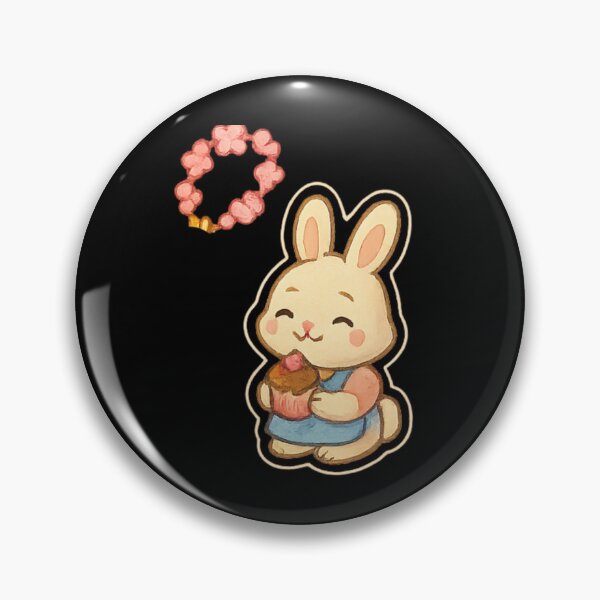 Item preview, Cute bunny Kawaii keychain designed and sold by DamioPolArt.
