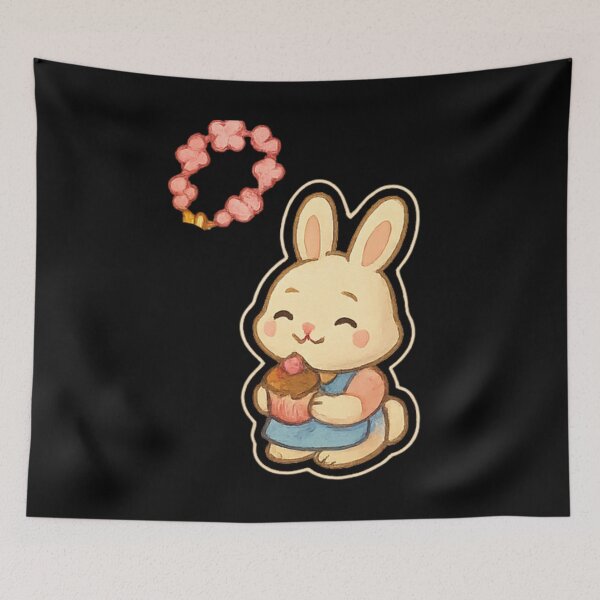 Item preview, Cute bunny Kawaii keychain designed and sold by DamioPolArt.