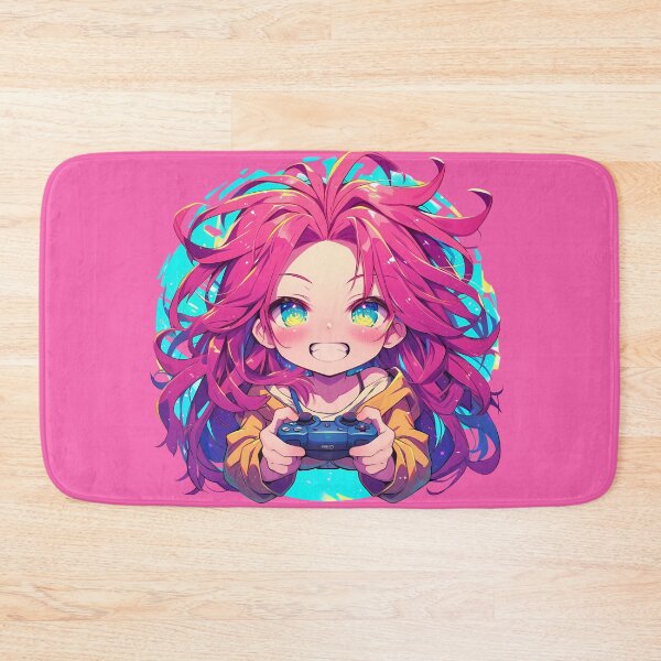 Item preview, No Game Stephanie Dola NGNL Anime Pink Gaming Controller Chibi designed and sold by earlobejerk.