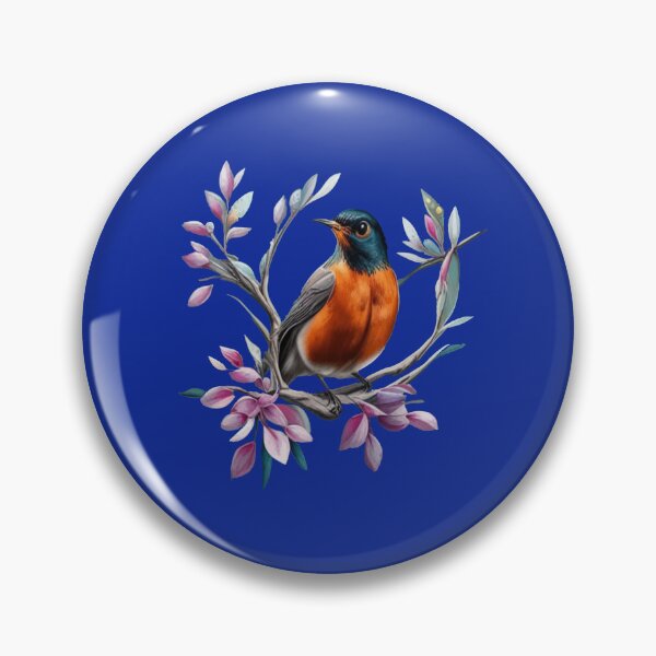 Item preview, Turdus migratorius Surrounded By Mountain Laurel designed and sold by taiche.