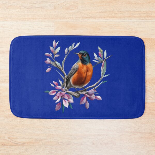Item preview, Turdus migratorius Surrounded By Mountain Laurel designed and sold by taiche.