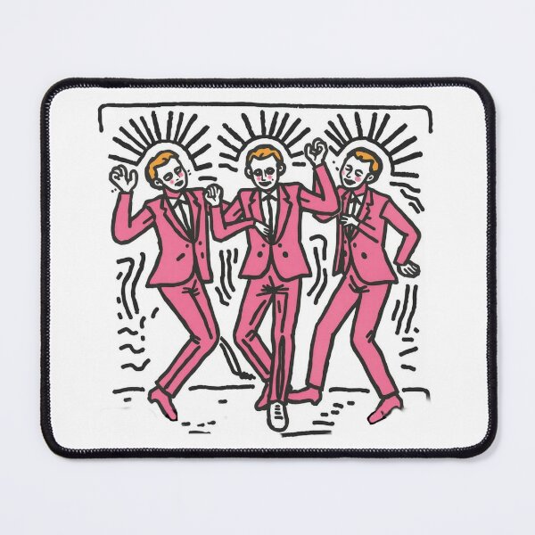 Item preview, Three Pink Dancing Stick Men Persons Graphic Art designed and sold by KALEIDOSCOPE UK.