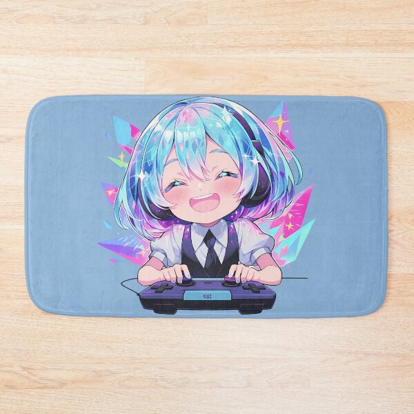 Item preview, Land Diamond Lustrous Anime Blue Gaming Controller Chibi Cute designed and sold by earlobejerk.
