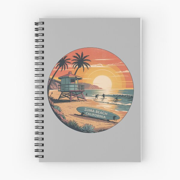Item preview, Zuma Beach California Retro Surf Sunset Design designed and sold by CircinusStore.