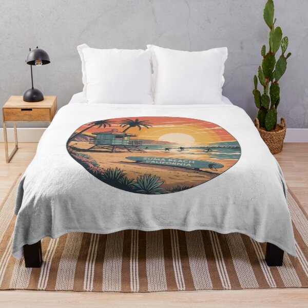 Item preview, Zuma Beach California Retro Surf Sunset Design designed and sold by CircinusStore.