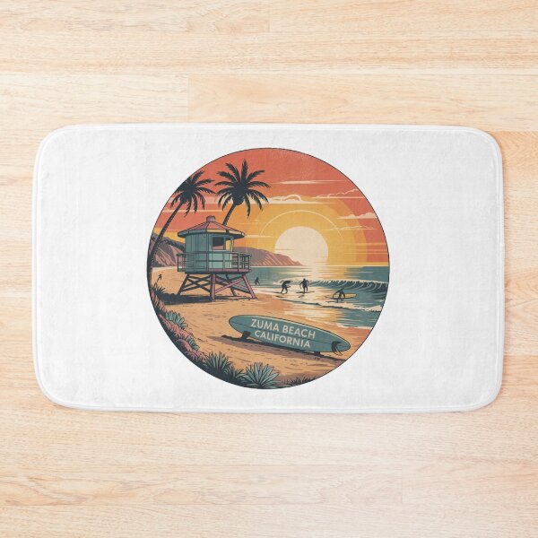 Item preview, Zuma Beach California Retro Surf Sunset Design designed and sold by CircinusStore.