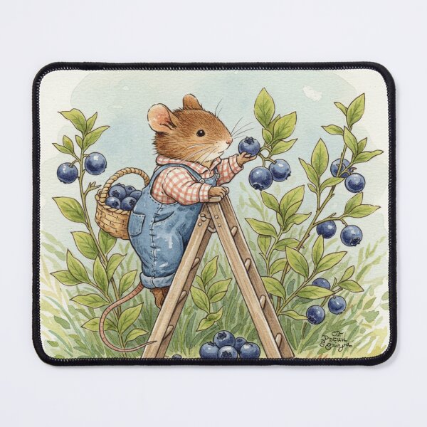 Item preview, Blueberry Harvest – Little Mouse Farmer designed and sold by Pasteltone.