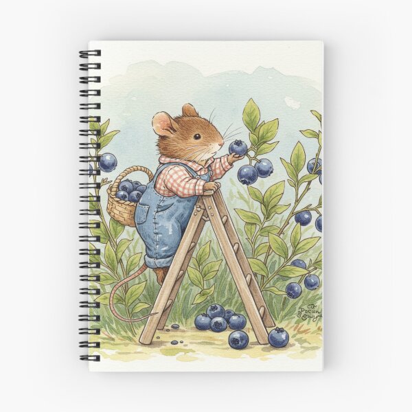 Item preview, Blueberry Harvest – Little Mouse Farmer designed and sold by Pasteltone.
