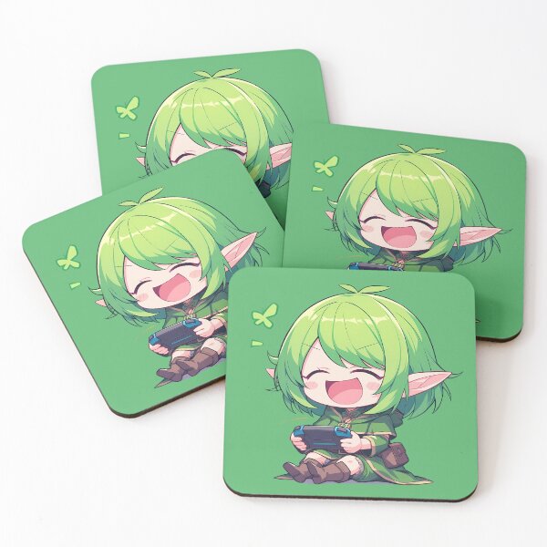 Item preview, Aoi Princess Connect Game Green Gaming Controller Chibi designed and sold by earlobejerk.