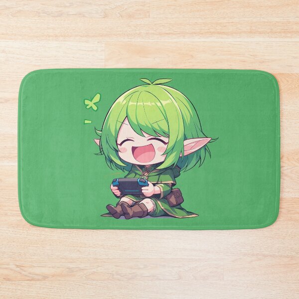 Item preview, Aoi Princess Connect Game Green Gaming Controller Chibi designed and sold by earlobejerk.
