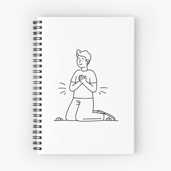 Item preview, Hands held together in front of chest as someone kneels down in silent relief designed and sold by rasagamastore.