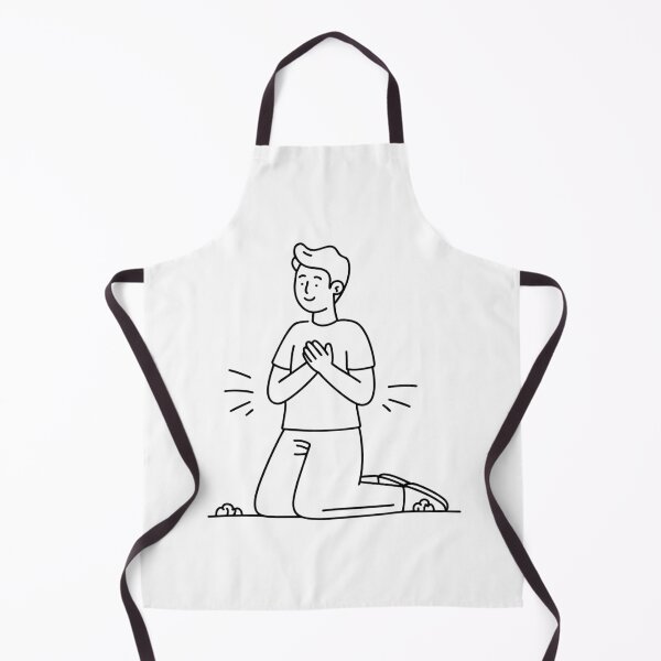 Item preview, Hands held together in front of chest as someone kneels down in silent relief designed and sold by rasagamastore.