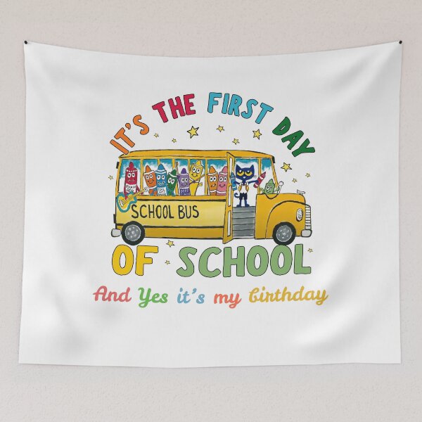 Item preview, It’s the First Day of School and Yes, It’s My Birthday designed and sold by artcultreone.