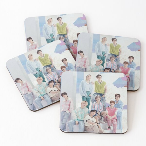 Item preview, SKZ pastel pink blue yellow poster cute boys summer limited edition smile You make STRAY KIDS stay kpop happy ot8 daughter gift photocards designed and sold by Kpop-Noona.
