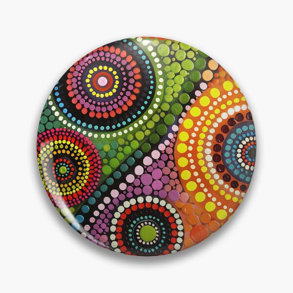 Item preview, Vibrant Dot Painting designed and sold by Made-by-Gus.