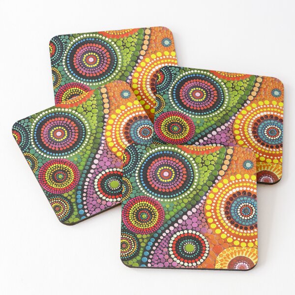 Item preview, Vibrant Dot Painting designed and sold by Made-by-Gus.
