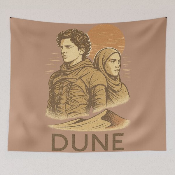 Item preview, Desert Heroic Portrait – Retro Sand & Sci-Fi Art designed and sold by LoomisDreams.
