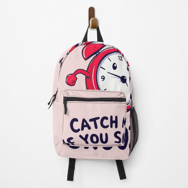 Item preview, There is a red alarm clock with the words catch me if you snooze designed and sold by cafegrafis.