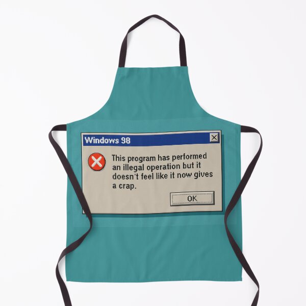 Item preview, Windows 98 Error: Doesn't Give a Crap designed and sold by goodcrystals.