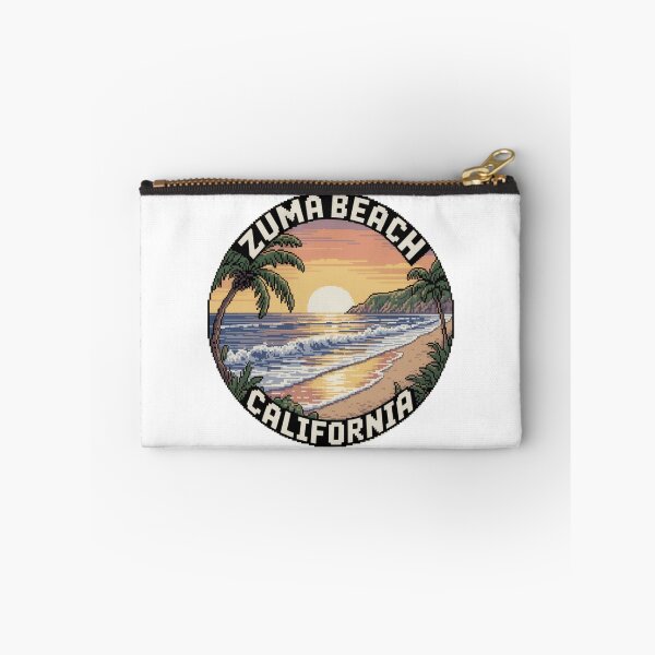 Item preview, Zuma Beach California Pixel Art Sunset - Retro Coastal Vibes designed and sold by CircinusStore.