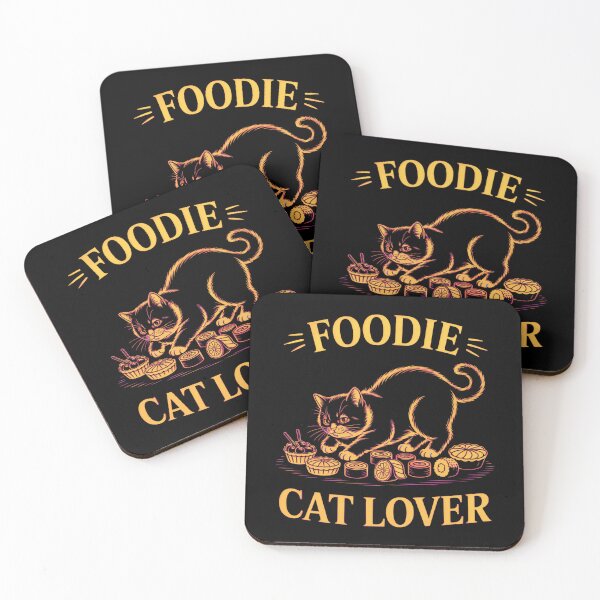 Item preview, Foodie Cat Lover Cute Chunky Cat designed and sold by MadCatPrints.