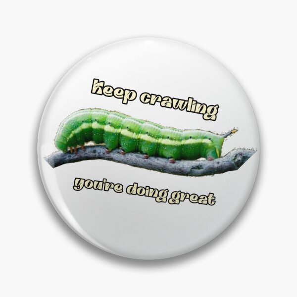 Item preview, CATTERPILLAR - keep crawling you´re doing great designed and sold by TheTinyTrail.