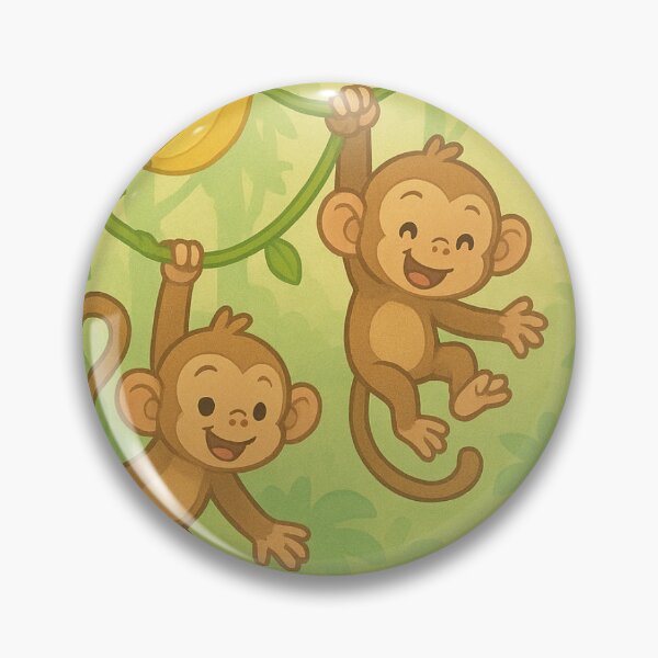 Item preview, Baby Monkeys Swinging on Jungle Vines designed and sold by Terrence Webster.