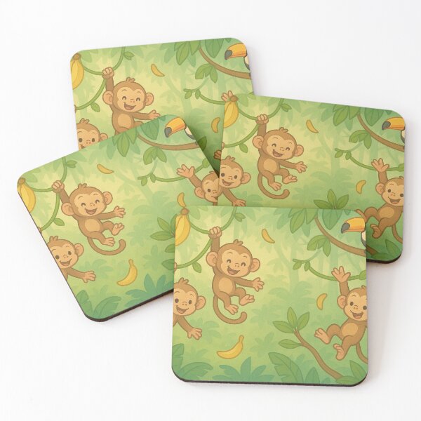 Item preview, Baby Monkeys Swinging on Jungle Vines designed and sold by Terrence Webster.