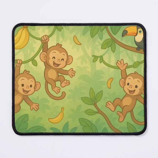 Item preview, Baby Monkeys Swinging on Jungle Vines designed and sold by Terrence Webster.
