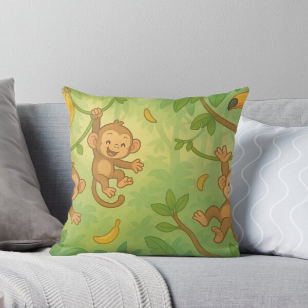Item preview, Baby Monkeys Swinging on Jungle Vines designed and sold by Terrence Webster.