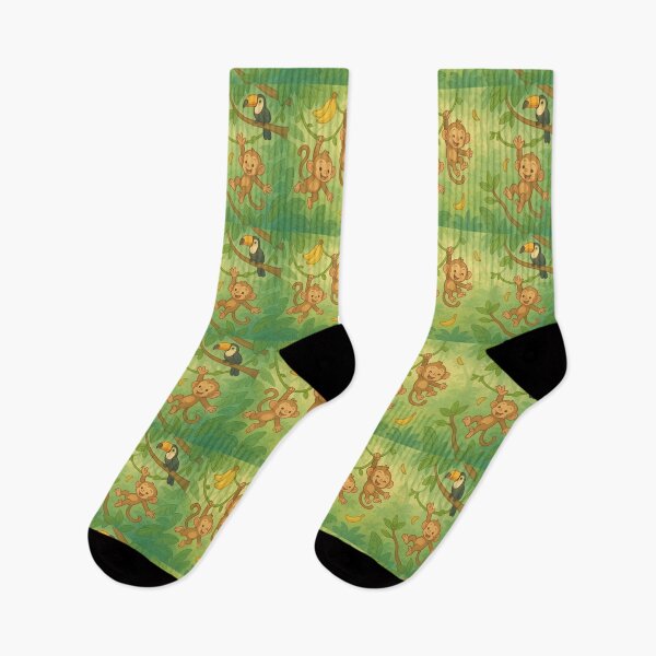Item preview, Baby Monkeys Swinging on Jungle Vines designed and sold by Terrence Webster.