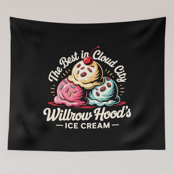 Item preview, Willrow Hood’s Ice Cream - The Best in Cloud City Hamilton Beach Retro Parody  designed and sold by w1ckerman.