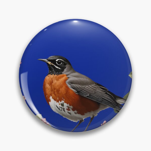 Item preview, Turdus migratorius With the Connecticut State Flower designed and sold by taiche.