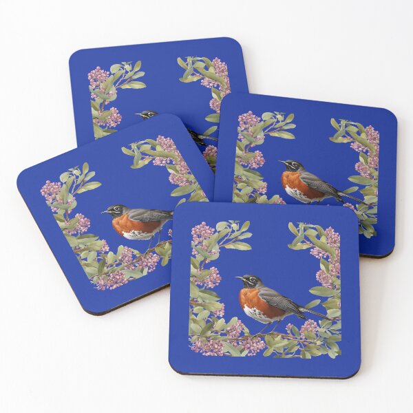 Item preview, Turdus migratorius With the Connecticut State Flower designed and sold by taiche.