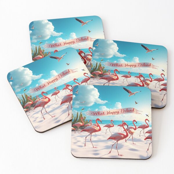 Item preview, A Happy Island — Flamingos of Aruba — Harmony in Motion. designed and sold by Ralek.