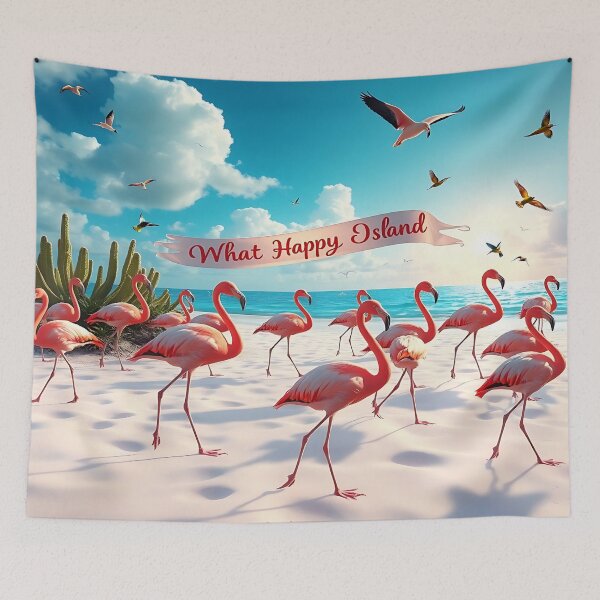 Item preview, A Happy Island — Flamingos of Aruba — Harmony in Motion. designed and sold by Ralek.