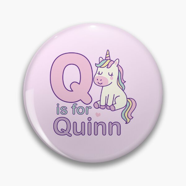Item preview, Q is for Quinn – Cute Unicorn Alphabet Poster for Kids designed and sold by FilizDesigner.