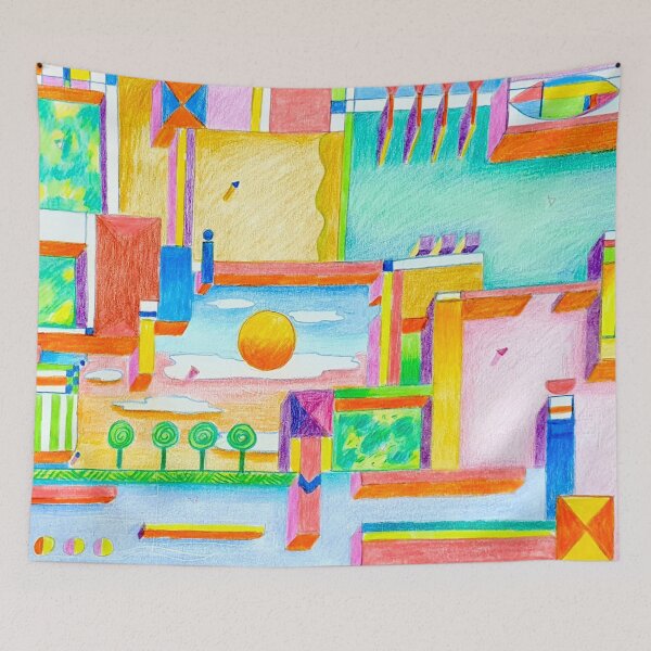 Item preview, Wonderful world. abstract designed and sold by Tereza Pilar  Art.