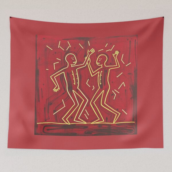 Item preview, Happy Dancing Stick People Men Graphic Art designed and sold by KALEIDOSCOPE UK.
